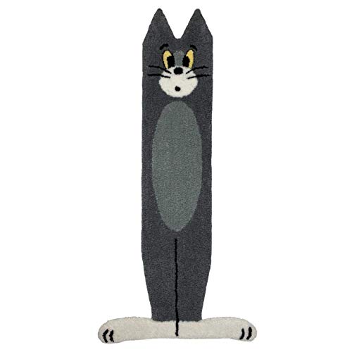 Alfombra de dibujos animados única con forma de gato Tom - Alfombra plana para niños, 60 x 120 cm