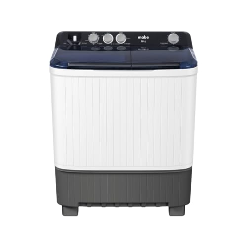 Lavadora Semiautomática Mabe 2 Tinas 16 kg Blanca LMDX6124HBAB0