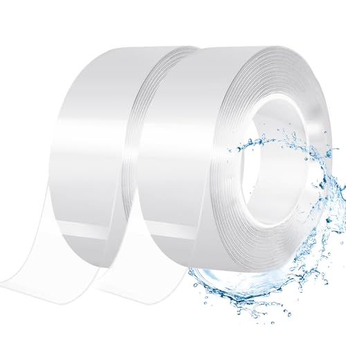 Reutilizable Nano Tape de 5M - 2 rollos Nano Cinta Doble Cara Adhesiva Almohadillas de Gel...