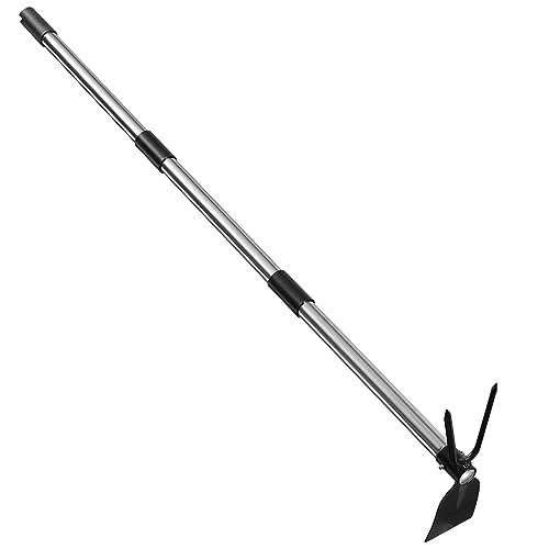 Herramienta de jardín de azada cultivadora, 5 pies, acero inoxidable, mango largo, herramientas de...