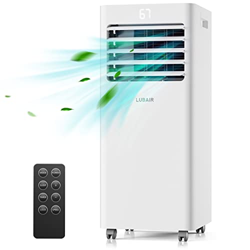 Aire acondicionado portátil, aire acondicionado LUBAIR de 8,000 BTU para salas de estar de hasta...