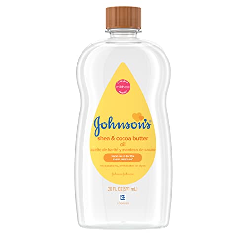 Johnson's Baby Oil With Shea & Cocoa Butter, 20 Fl. Oz