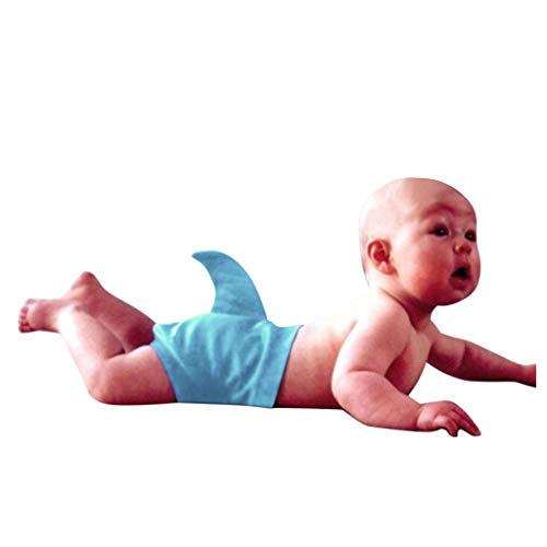 Sameno - Traje de baño de playa para niños y niñas, con aletas de peces, divertido y lindo traje...