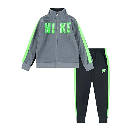 Nike Toddler Boy Dri Fit Full Zip Jacket and Pants 2 Piece Set (B(76I488-023)/V, 7 Years)