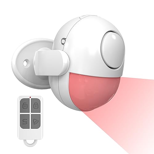 Alarma de sensor de movimiento de 125 dB en interior: alarma inalámbrica con detector de movimiento...