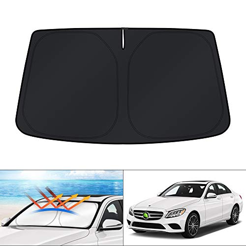 KUST Parasol de parabrisas de ajuste personalizado para 2015-2021 Mercede Benz W205 C250 C300 C400...