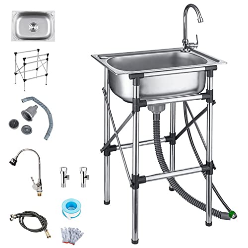 Fregadero para Uso, Fregadero de Acero Inoxidable, Fregadero para Exteriores, Fregadero para...