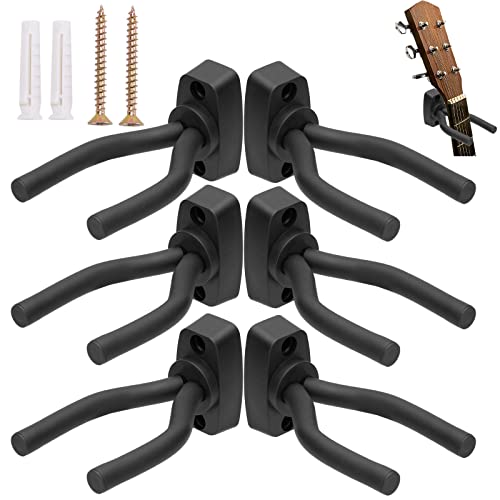 Dorkis 6 Piezas Soporte Guitarra, Gancho para Colgar Guitarra, Soporte de Pared para Guitarra,...