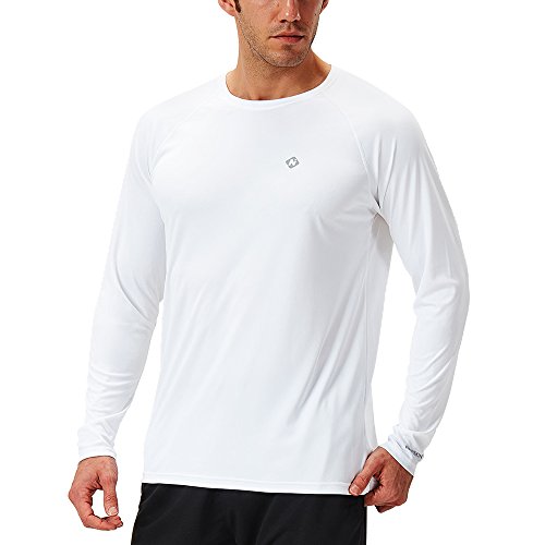 NAVISKIN Playera Deportiva de Manga Larga para Hombre UV UPF 50 Camiseta Casual de Deporte Térmica...