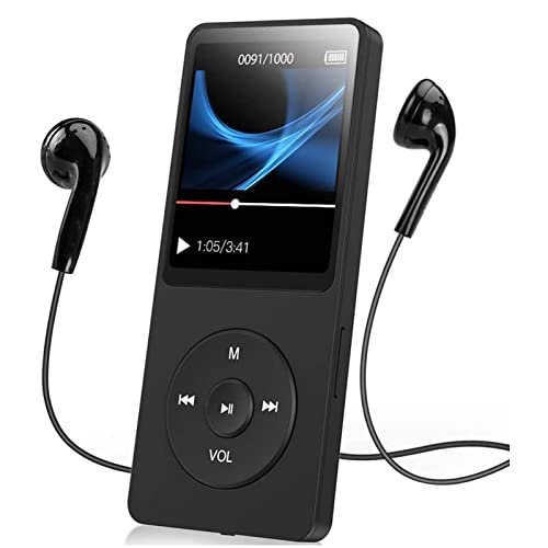 Reproductor MP3 MP4 Bluetooth 5.0, Reproductor de Música HiFi Portátil, Altavoces HD Integrados,...
