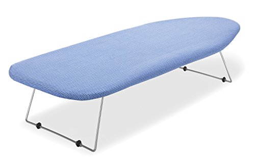 Mesa Tabla de planchar W/Retractable gancho para colgar, malla de acero
