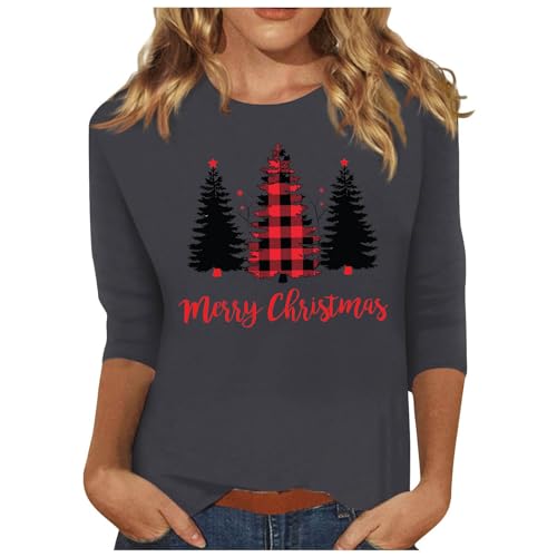 Sudaderas con diseño gráfico de Navidad para mujer, suéter de moda con estampado de letras,...