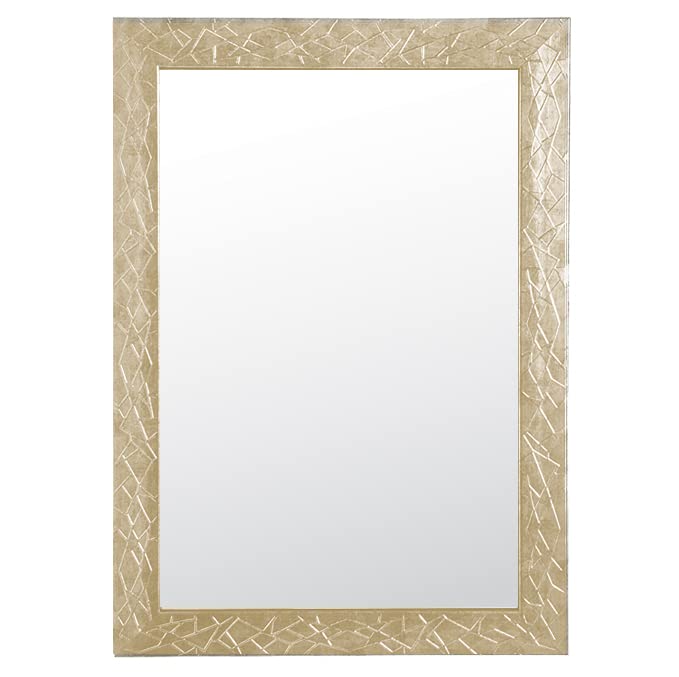 Live Deco Espejo Decorativo de Pared 36.3cm x 51.3cm (Dorado Texturizado)