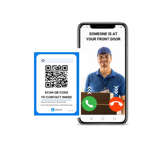 DoorVi Timbre inteligente de video alimentado por tecnología de código QR, videollamada...
