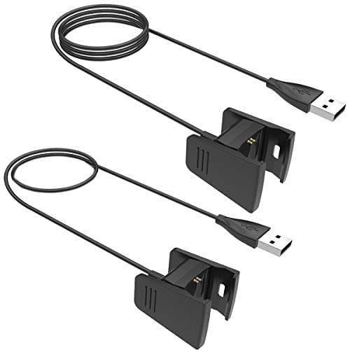 Kissmart Compatible con cargador Fitbit Charge 2, cable de carga USB de repuesto para Fitbit Charge...