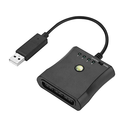 Bewinner Adaptador Convertidor USB Portátil Convertidor para Controles de PS2 Xbox 360 -Chat de Voz...