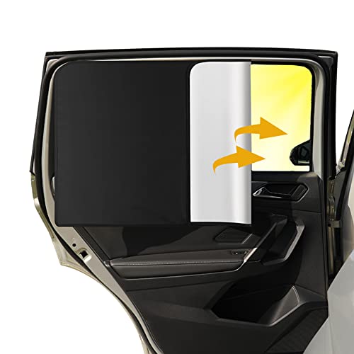 2 parasoles magnéticos para ventana lateral de coche, cortinas de privacidad para ventana de coche,...