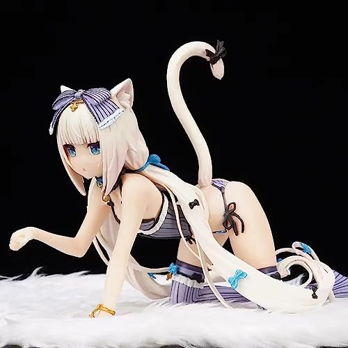DLUHOS Catwoman arrodillada y acostada Figura de anime Hermosa niña Juego de dibujos animados...