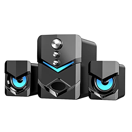 Altavoz de Ordenador D-222 con Subwoofer, Altavoces Multimedia estéreo 2,1 alimentados por USB con...