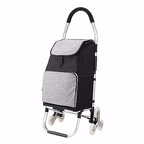 Carro De La Compra Plegable, Bolsa Carro Compra, Camión De Mano De Compras Resistente De 6 Ruedas,...