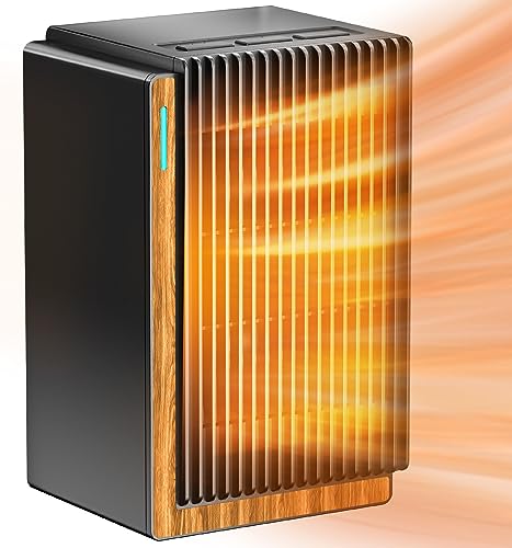 Calentador espacial, calentador eléctrico portátil, calentador pequeño de cerámica PTC de 1200 W...