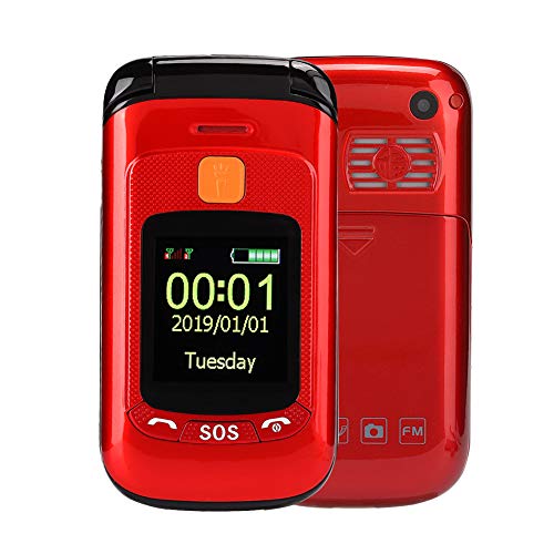Teléfono celular,pantalla táctil de 2.4 pulgadas con asistencia de voz completa,teléfono móvil...