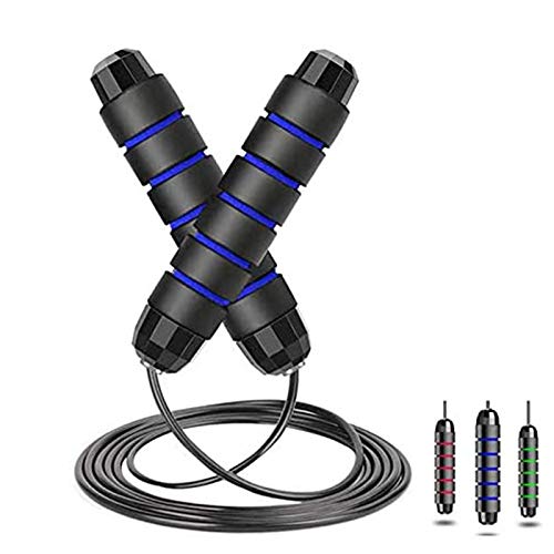 WAYAMY Cuerda para Saltar, Fácil de Ajustar y con Manijas Cómodas,Calidad Premium, Cuerda Ligera y...