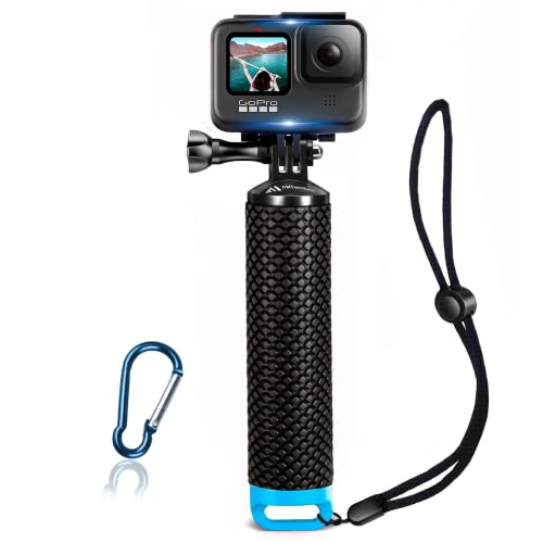 Mango flotante impermeable compatible con GoPro Hero 11 10 9 8 7 6 5 4 3+ 2 1 Session Negro Plata...