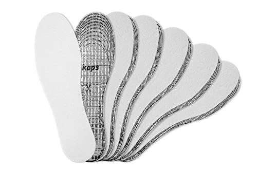 Kaps Plantillas térmicas y aislantes de aluminio para zapatos y botas, 6 pares de plantillas de...