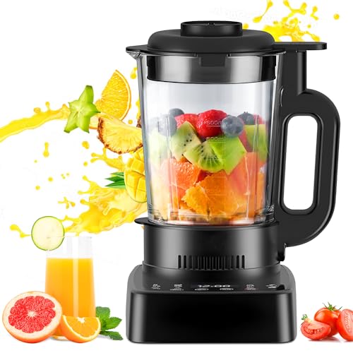 Licuadora Profesional Potente 1200W, Vaso de Vidrio de 1.6Litros, Blender Personal con Autolimpieza,...