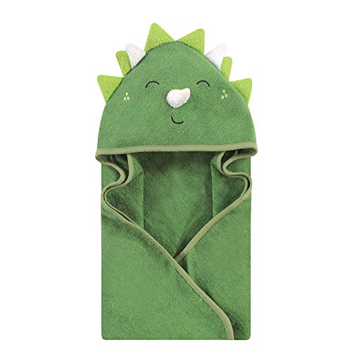 Hudson Baby Toalla Unisex de algodón con Capucha para bebé, Dinosaurio, Talla única