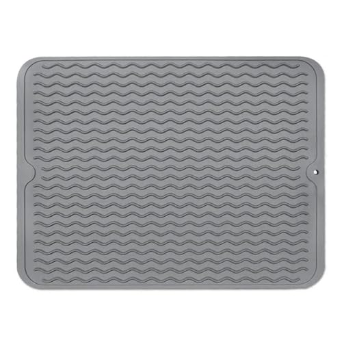 Tapete Escurridor de Trastes y Accesorios de Cocina 30x40cm - Alfombrilla para Fregadero Resistente...