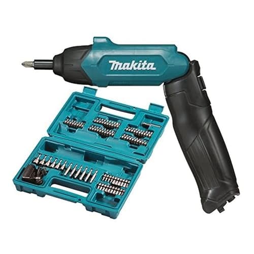 Makita DF001DW - Juego de destornilladores hexagonales de iones de litio de 3,6 V, color verde...