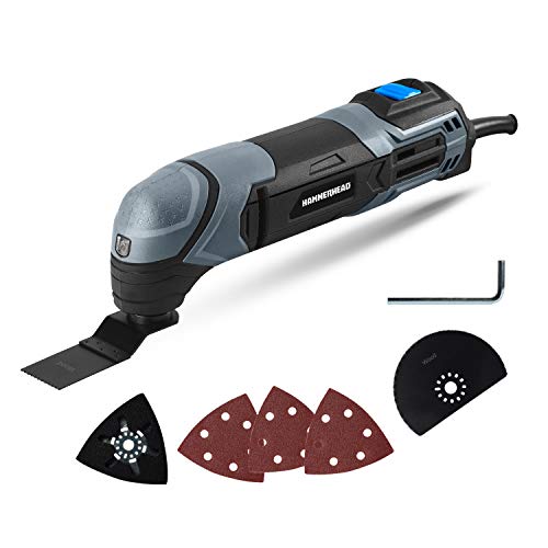 Hammerhead HAMT022 - Multiherramienta oscilante de 2,2 amperios con 1 hoja de corte empotrado, 1...