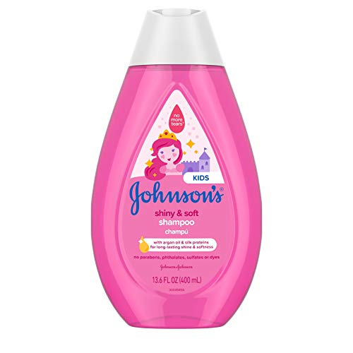 Johnson's Baby - Champú para niños Shiny & Soft, sin lágrimas, con aceite de argán, suave y sin...