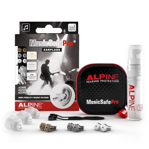 Alpine MusicSafe Pro Tapones para los oídos para músicos - Mejora tu experiencia musical con tres...