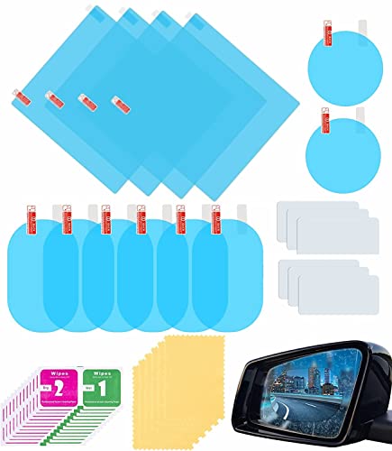 Película de Espejo Retrovisor para Automóvil, Película de Espejo Antivaho Impermeable a Prueba de...