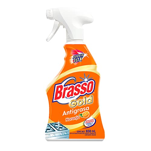 Brasso Cocina Desengrasante sin Esfuerzo con Atomizador, Naranja, 650ml