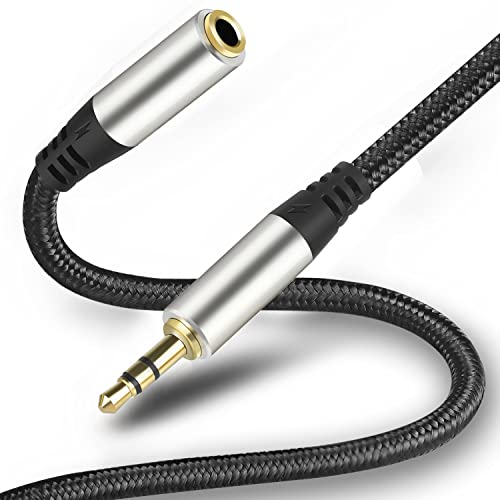 JESWO Cable Audio Extensión, Cable Auxiliar 3.5 mm, Cable 3.5mm Macho a Hembra Alargador Auxiliar...
