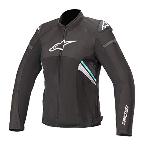 Alpinestars Stella T-GP Plus R v3 - chamarra de aire para mujer (mediana) (negro/blanco/azul)