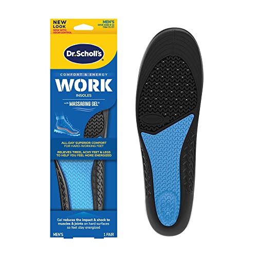 Dr Scholl's Work - Plantillas de gel de masaje, Hombres, NA, 1 pieza
