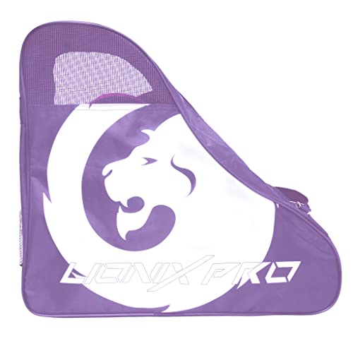 Lionix Pro Station, Bolsa triangular para patines en línea, de hielo y en paralelo, Morada, Para...