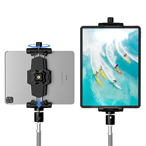 Adaptador de trípode para iPad y teléfono con cabeza de bola, soporte para iPad para trípode,...