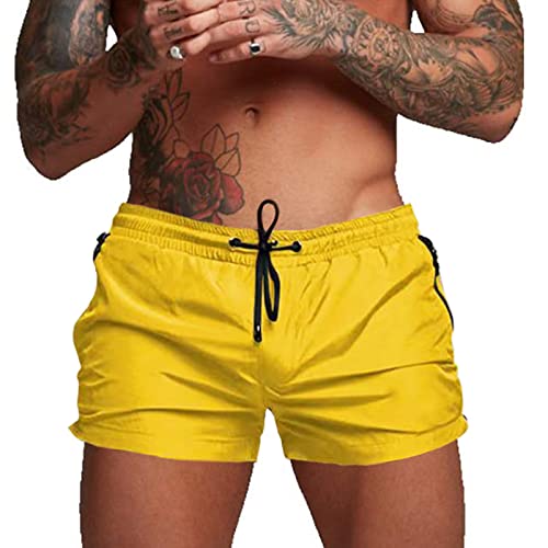 Lecoon Traje de Baño Hombre Corto Bañador para Playa Natación Piscina Secado Rápido