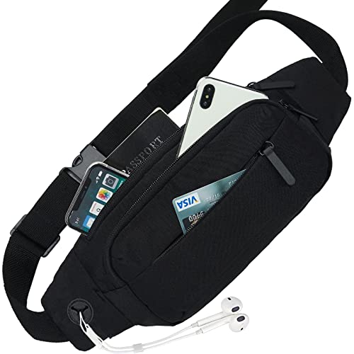 Cangurera para Hombre Mujer, Riñonera para Viaje, Cangureras Deportiva con Cinturón Regulable y...