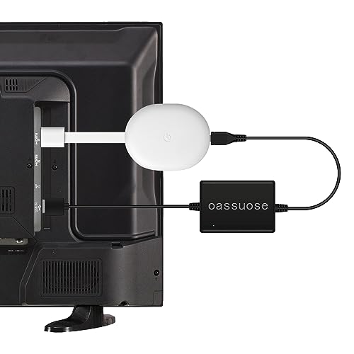 Oassuose - Adaptador de cable de alimentación USB para Chromecast con Google TV/Chromecast versión...