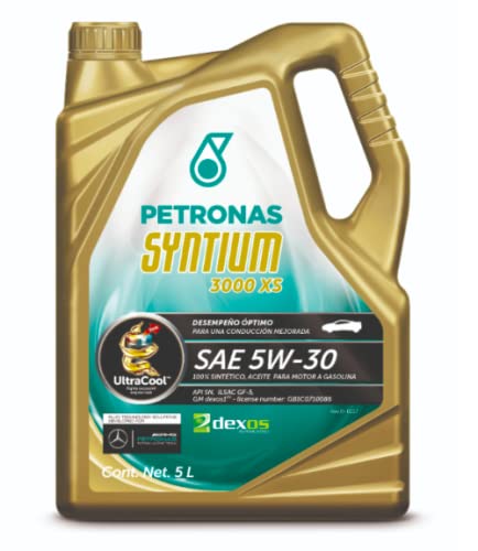 ACEITE PETRONAS SINTETICO SYNTIUM 3000 SAE5W30 5 GASOLINA Y DIESEL(4) ULTRACOOL