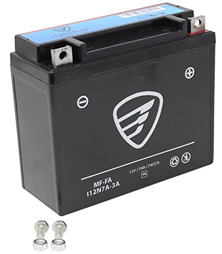 Bateria de Acido para Moto 12N7A-3A Negro Italika 12V