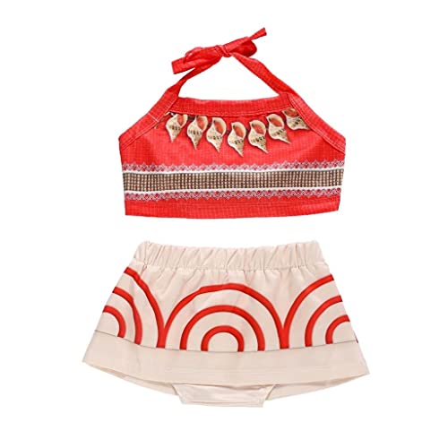 Dressy Daisy Traje de baño Moana Tankini de 2 Pieza para Bebe Niñas Talla 18-24 Meses
