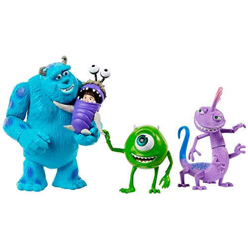 Disney Pixar Figuras de Acción Monsters Inc Paquete de Figuras de Monsters Inc (Sully, -Mike, Boo y...
